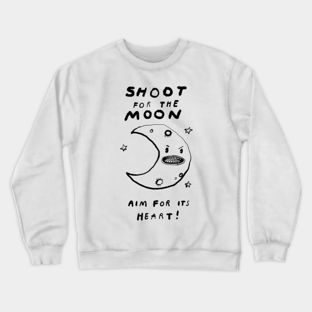 Shoot for the Moon! Crewneck Sweatshirt by bransonreese